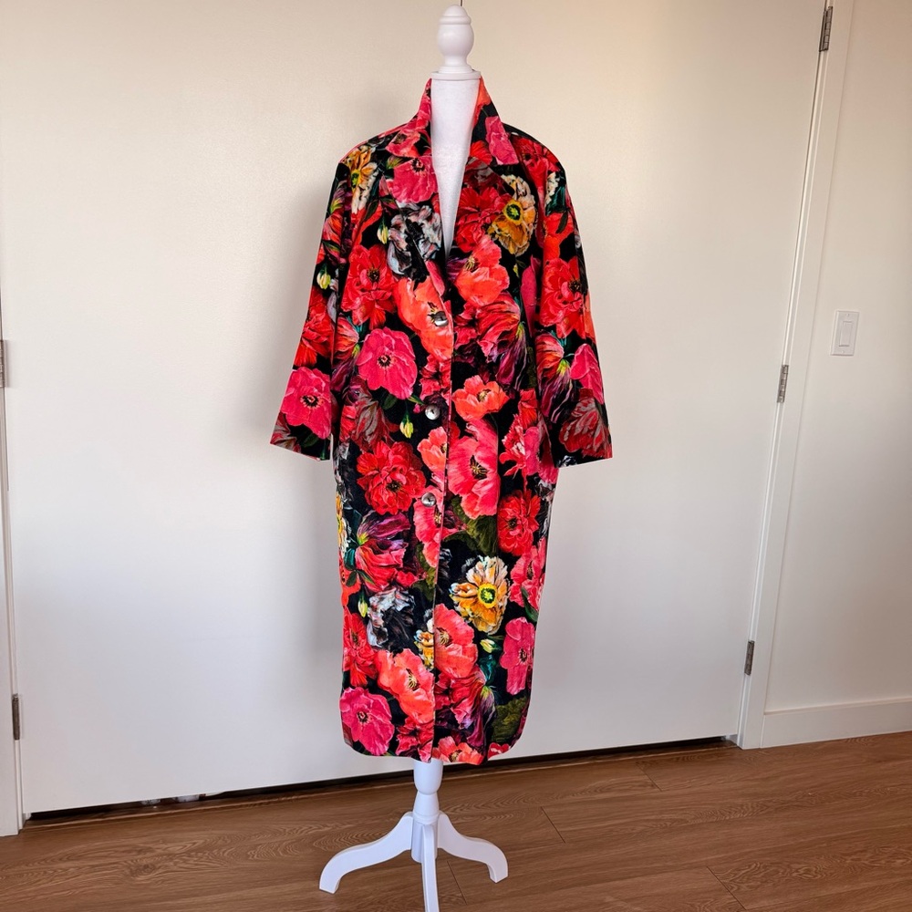 Floral Velvet Blazer